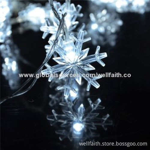 Holiday/Party Decorated LED Cotton Ball String Lights with Patio Decorated, 0.06W Rated Power